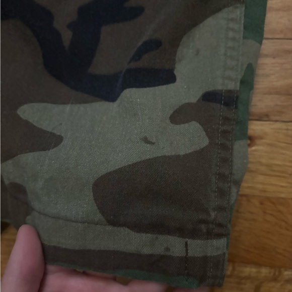 Vintage US Military Pants Mens M Long Woodland Camo Ripstop Hot Weather Combat - Picture 6 of 6